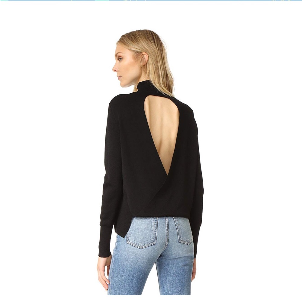360 sweater backless sweater